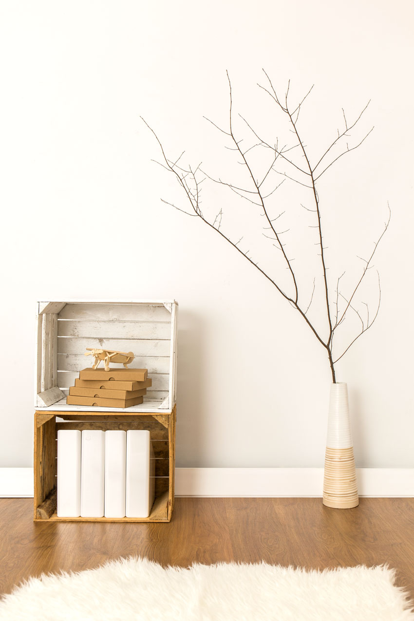 caisses en bois décoration d'intérieur