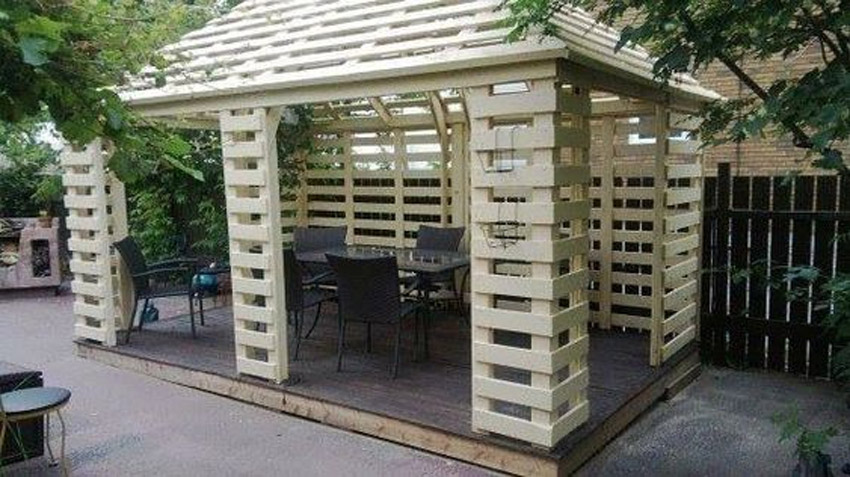 Tonnelle de jardin DIY en bois.