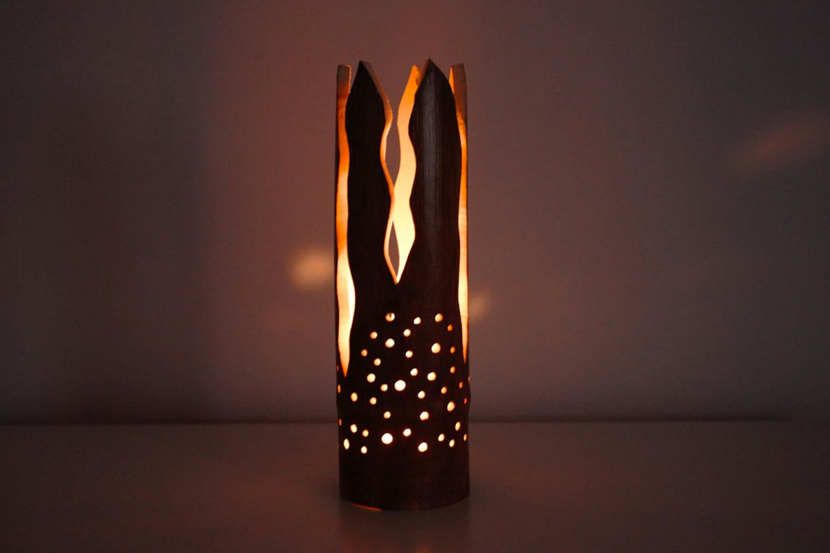 Lanterne en bois DIY.