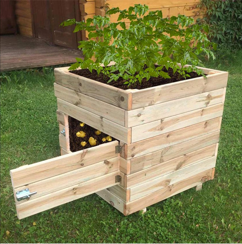 Jardinière DIY pour le jardin.