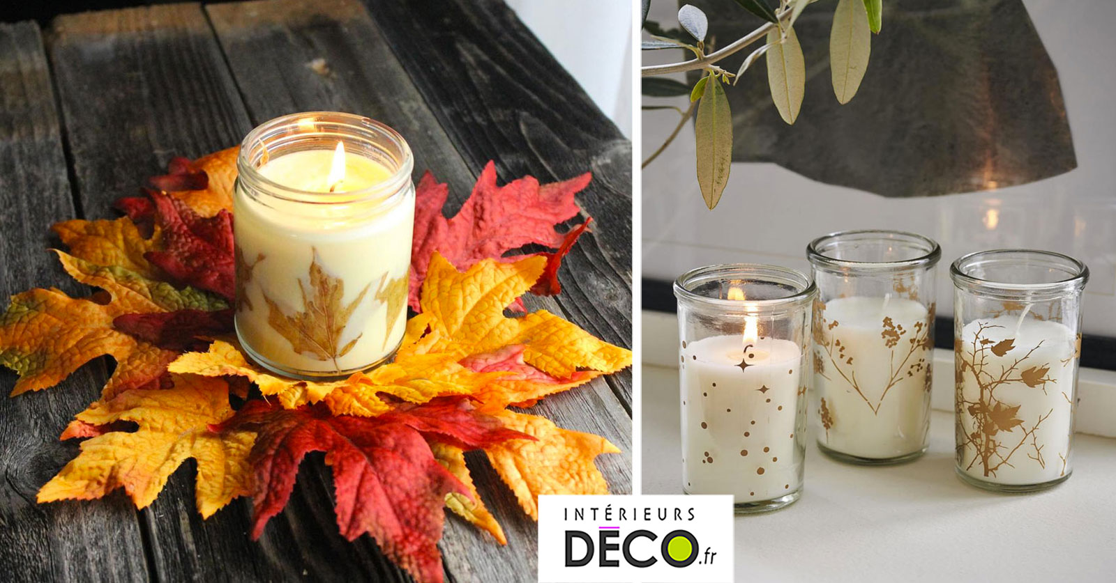 Déco bougies pour une maison accueillante en Automne