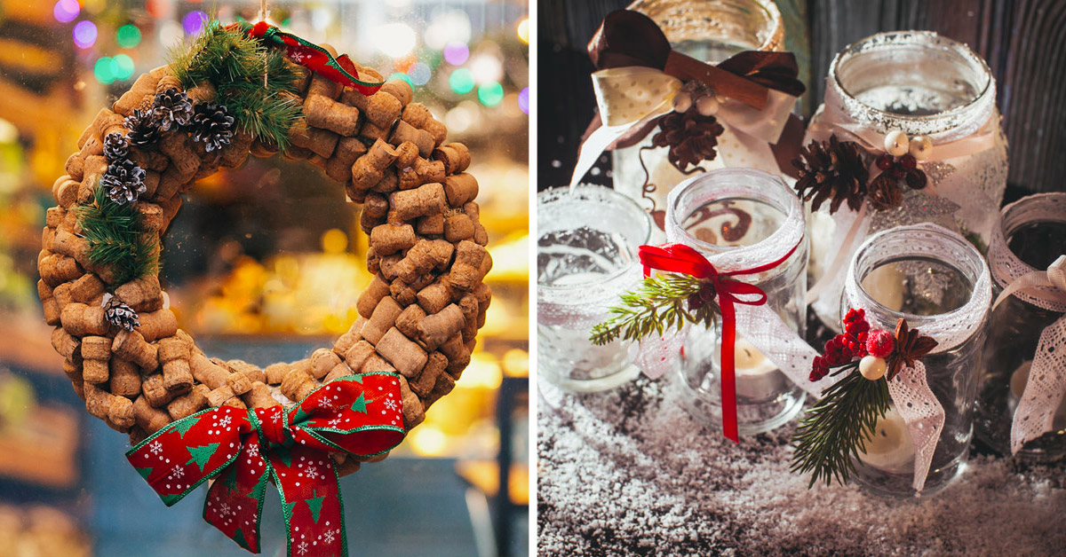 idées récup pour décorer Noël