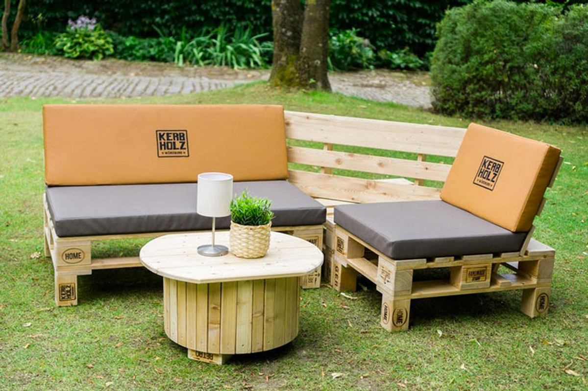 banc DIY avec des palettes en bois