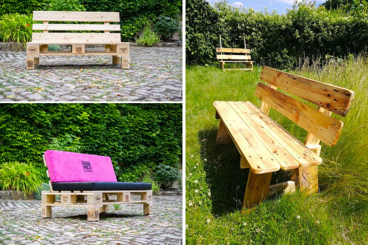 banc DIY avec des palettes en bois