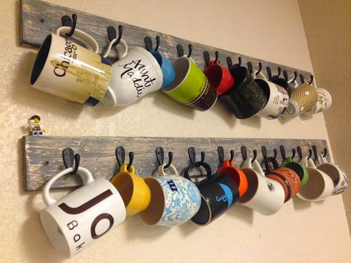 Porte-tasse original DIY avec recyclage de palettes