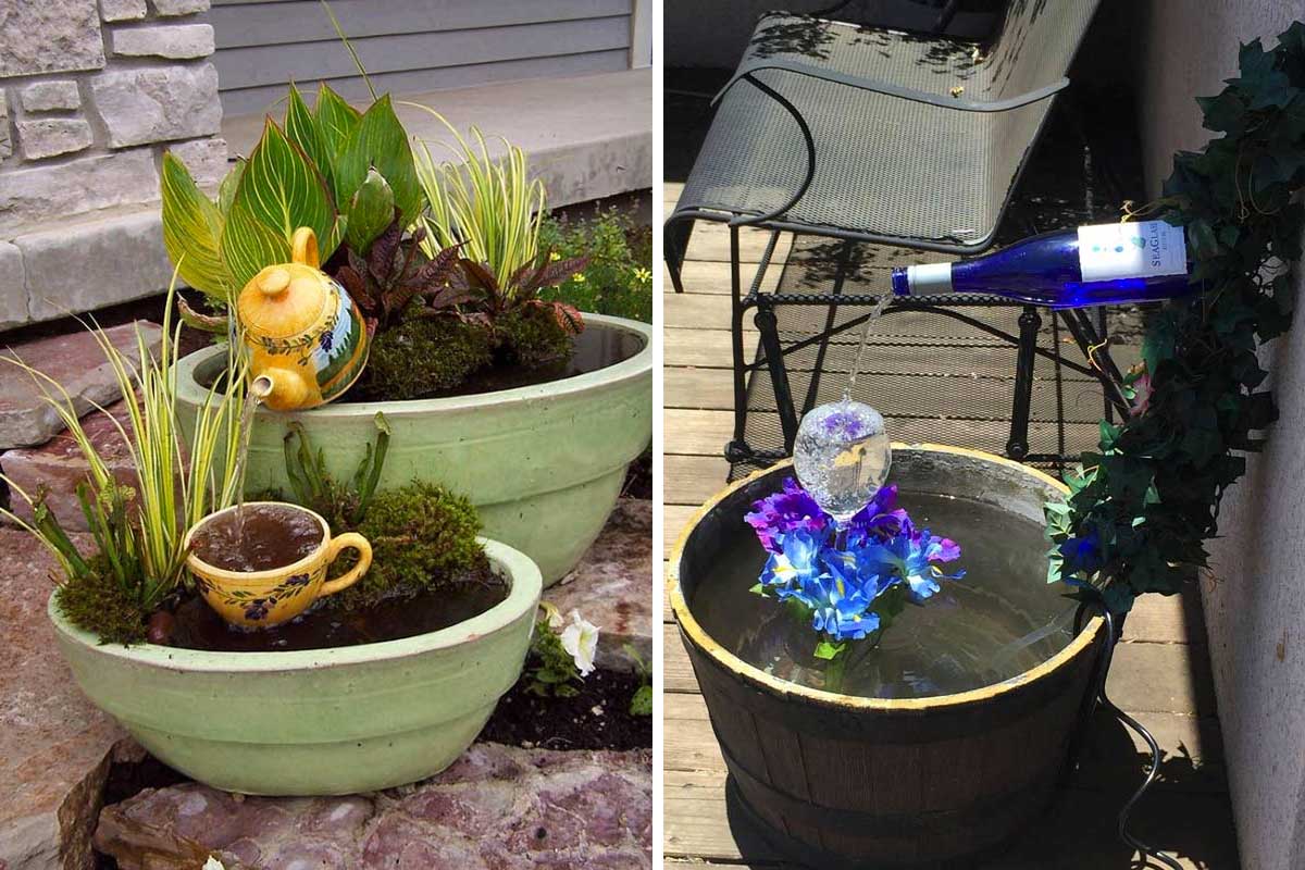 Créer des fontaines de jardin spectaculaires grâce à l'art de la récup'