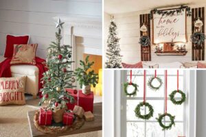décorer une petite maison pendant les fêtes de Noël