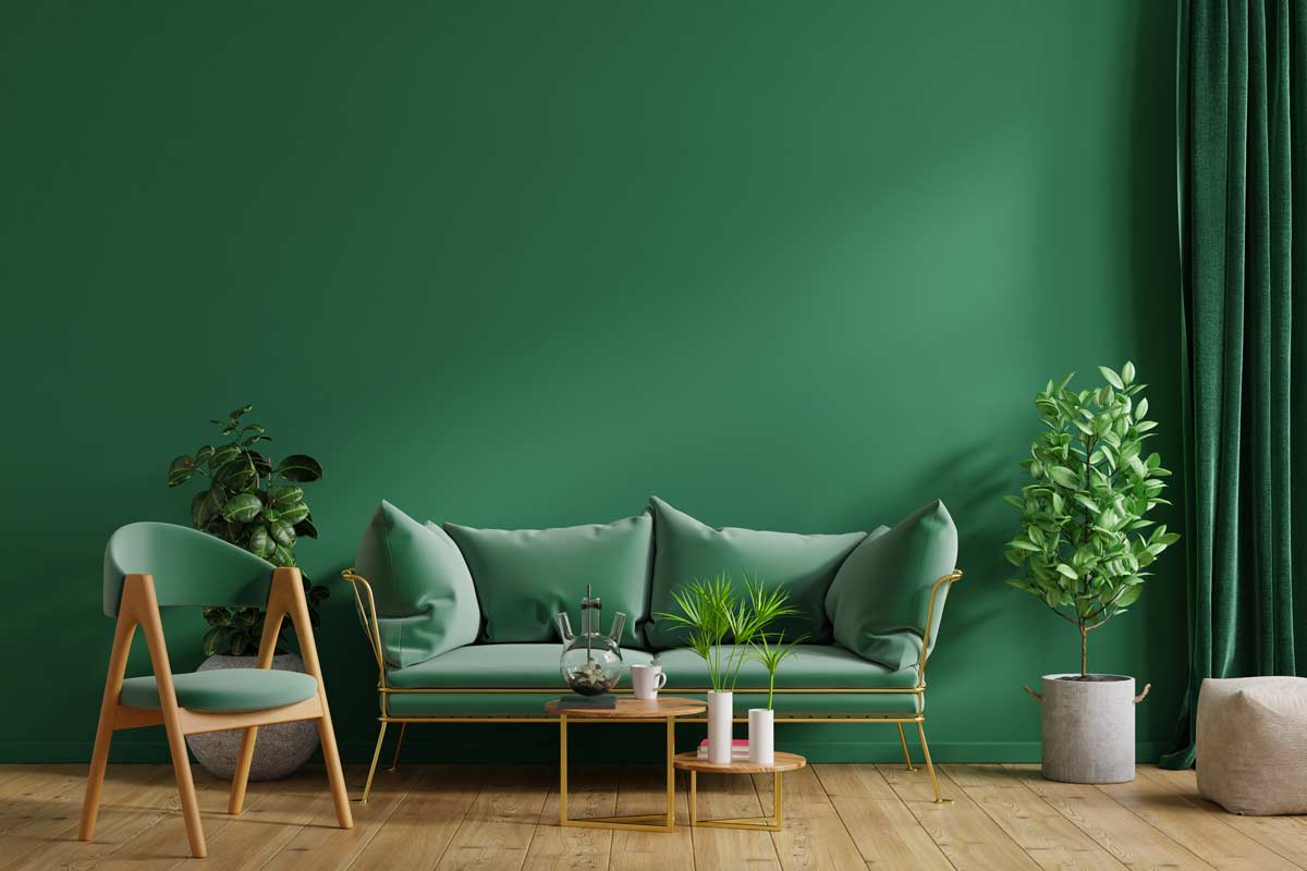 décorer votre maison avec du vert