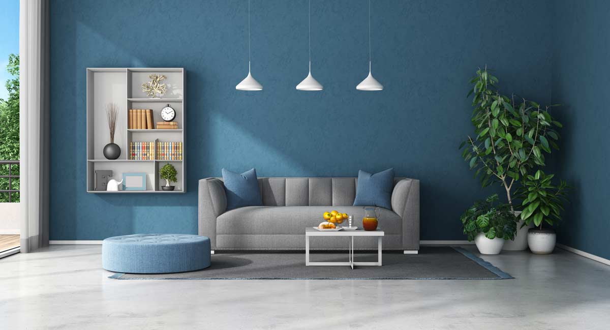 déco maison en bleu