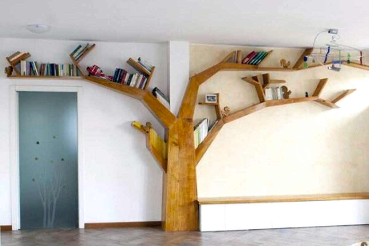 Bibliothèques en forme d’arbre.