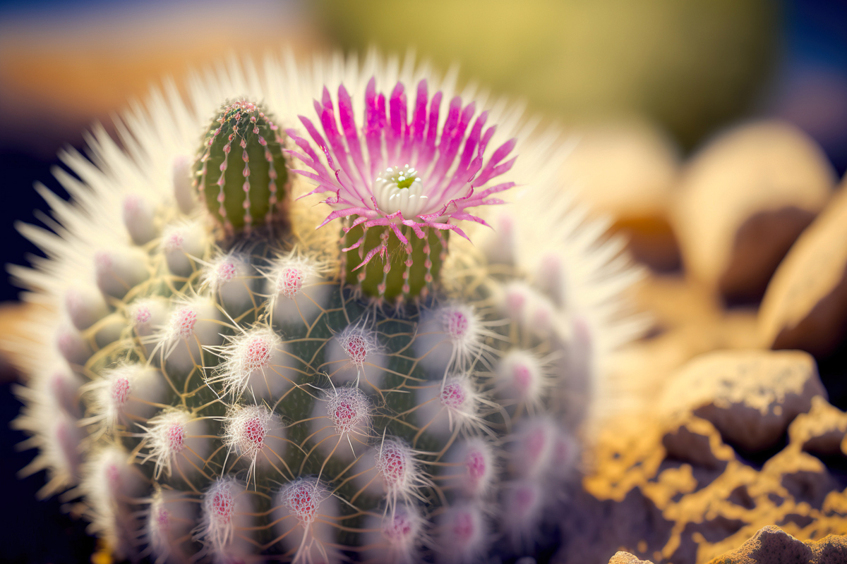 Mammillaria plumosa, cactus