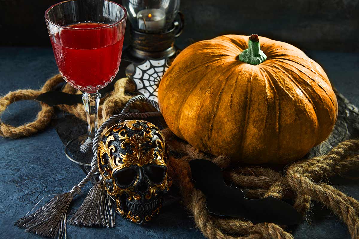 centre de table de halloween sur le thème des pirates