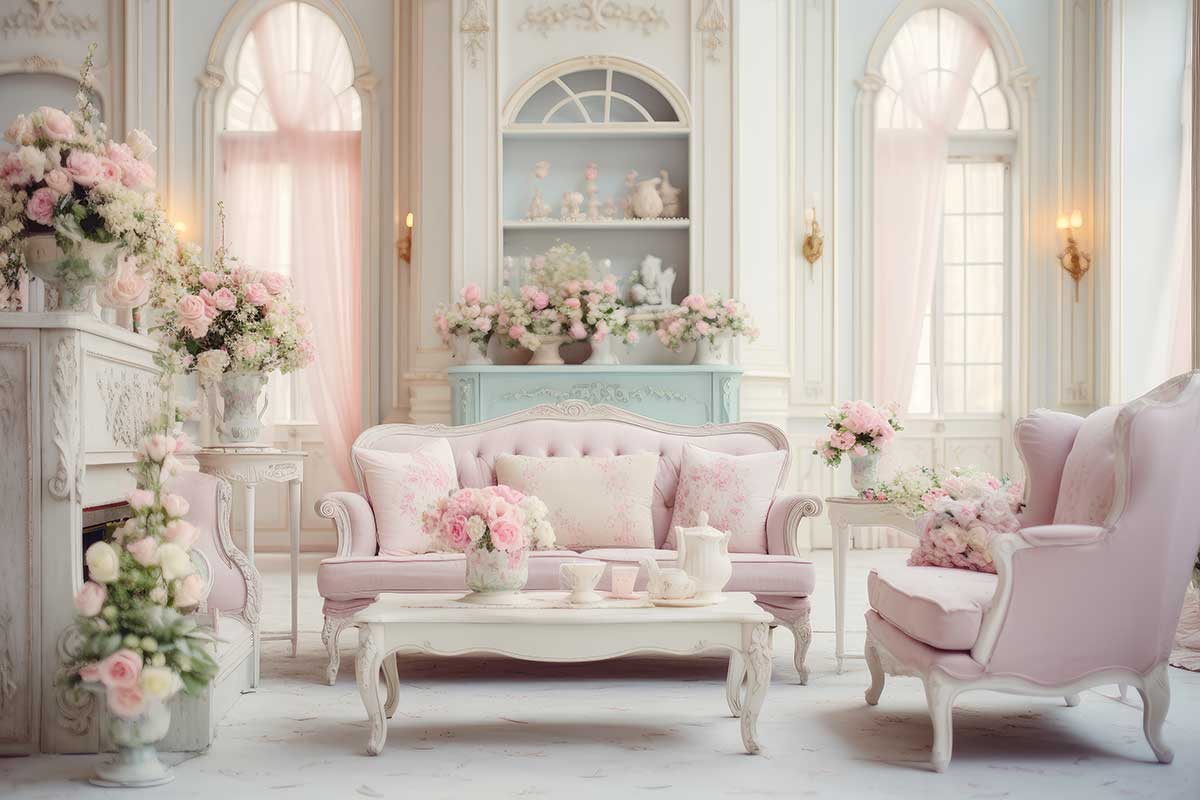 petit salon shabby chic