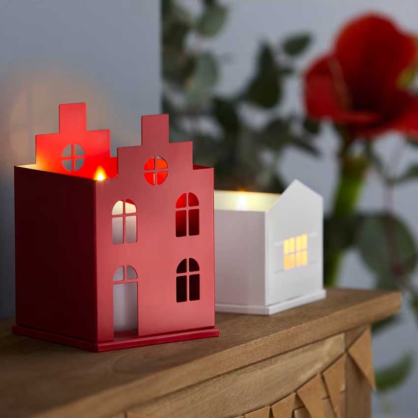 petites maisons illuminées Ikea