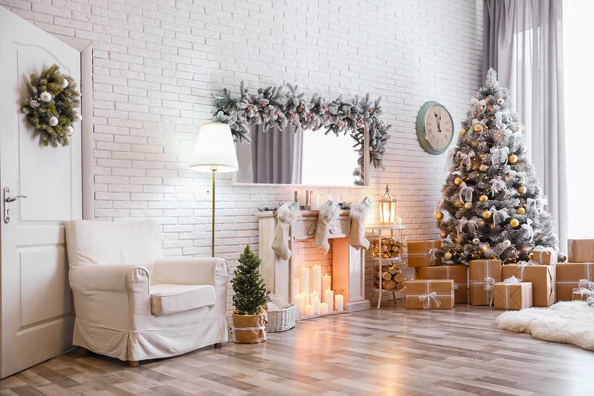 salon magnifique en hiver