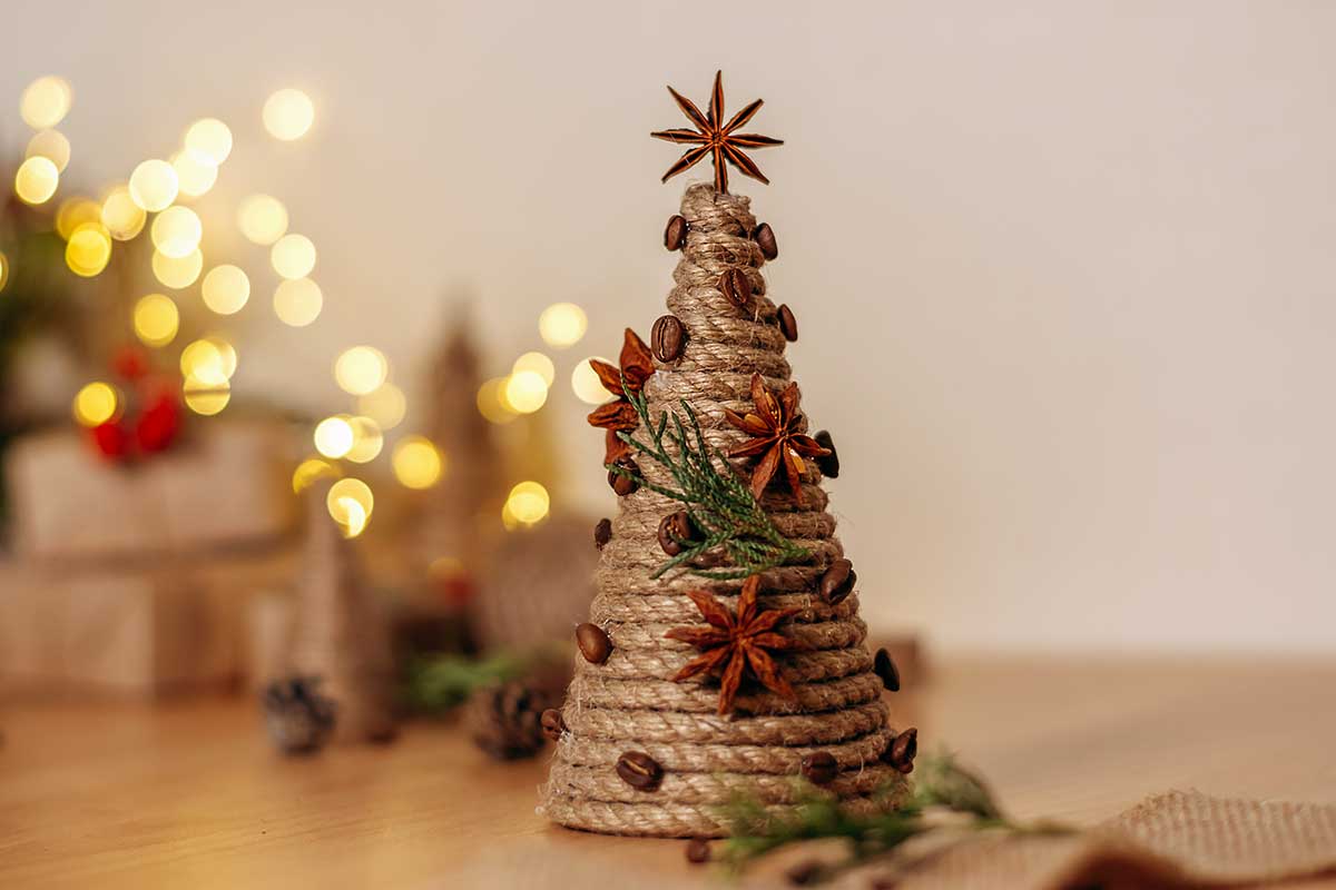 sapin de Noël DIY avec corde