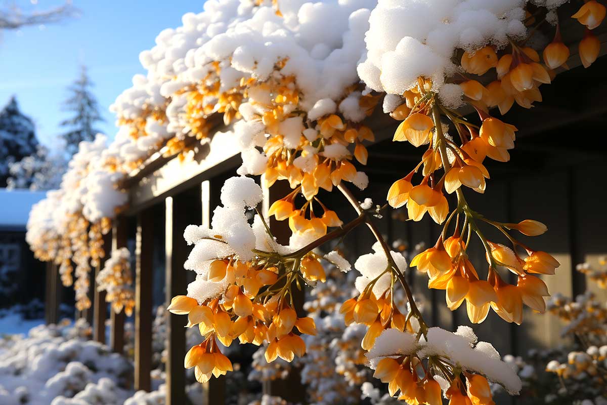 plantes grimpantes à floraison hivernale